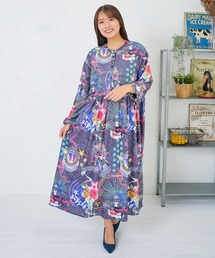 ScoLar（スカラー）の「153721：2柄展開クラッシュベロアワンピース（ワンピース）」