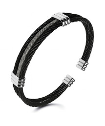 MARK-4（マーク4）の「ROPE BANGLE (BLACK)（ブレスレット）」
