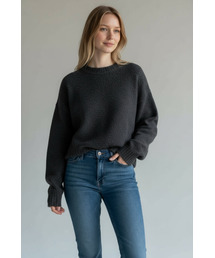 BORN SLIPPY（ボーンスリッピー）の「Soft Touch Crew Sweater (Charcoal)（ニット/セーター）」