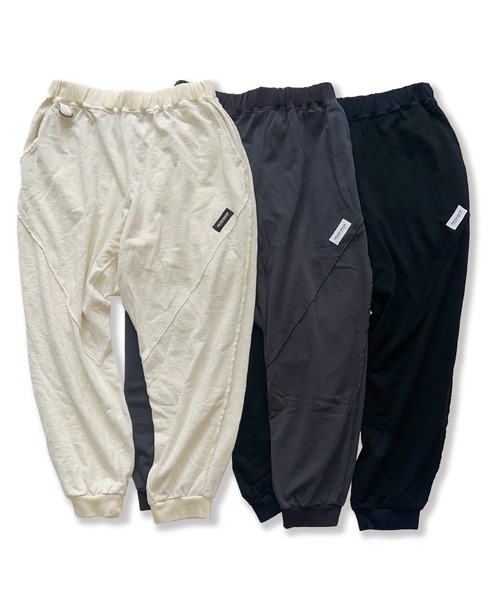 VIRGOwearworks（ヴァルゴウェアワークス）の「EDGECUT SWEAT PANTS（スウェットパンツ・メンズ・ブラック/チャコールグレー/ナチュラル・2/3/4）」の8枚目の写真