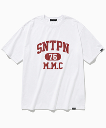 SP SNTPN ロゴTシャツ-ホワイトレッド