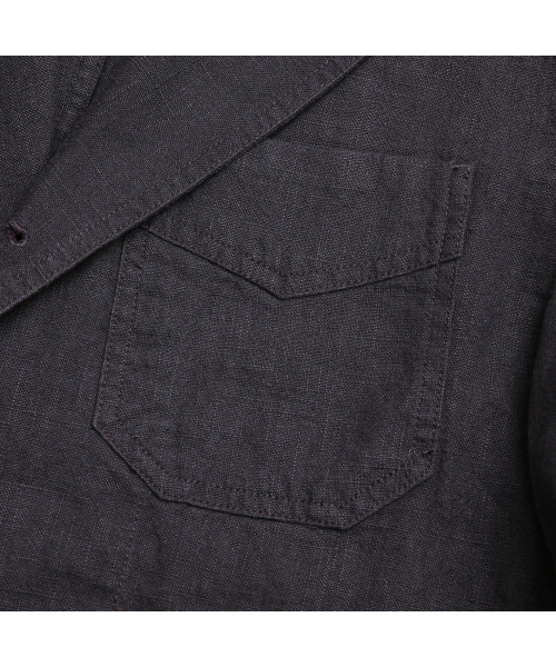 sortie(ソルティ)の「Tura Linen Washed Jacket (Charcoal)(テーラードジャケット・メンズ・その他・MEDIUM/LARGE/X-LARGE)」の4枚目の写真