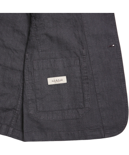 sortie(ソルティ)の「Tura Linen Washed Jacket (Charcoal)(テーラードジャケット・メンズ・その他・MEDIUM/LARGE/X-LARGE)」の7枚目の写真