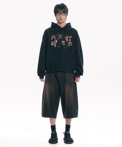 MOO(エムオーオー)の「ストレート8部バミューダデニムパンツ - ブラック(その他パンツ・メンズ・ブラック・MEDIUM/LARGE)」の2枚目の写真