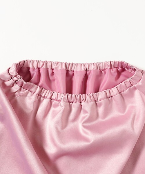 Ray BEAMS（レイビームス）の「サテン レースキリカエ タイト スカート（スカート・レディース・ピンク/ダークブラウン・0/1）」の16枚目の写真