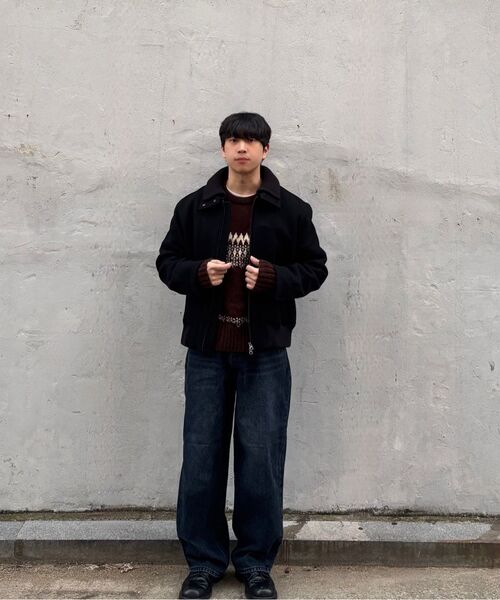EXCONTAINER(エックスコンテナ)の「ディープウォッシングワイドデニムパンツ (WASHED DARK BLUE)(デニムパンツ・メンズ・その他・SMALL/MEDIUM/LARGE/X-LARGE)」の10枚目の写真