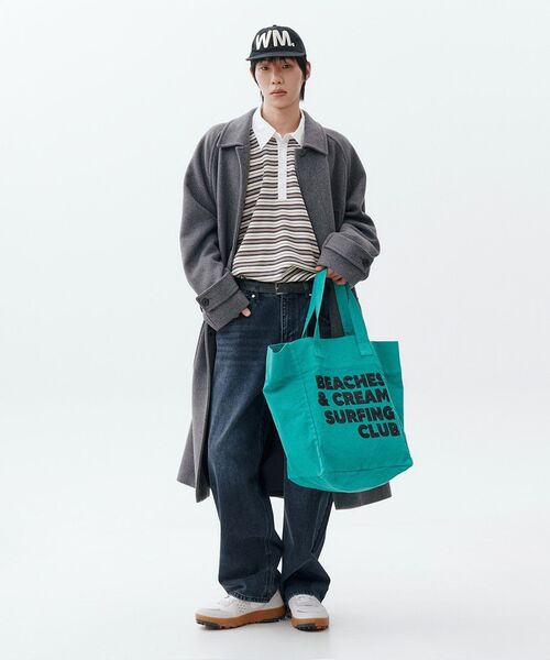 EXCONTAINER(エックスコンテナ)の「ディープウォッシングワイドデニムパンツ (WASHED DARK BLUE)(デニムパンツ・メンズ・その他・SMALL/MEDIUM/LARGE/X-LARGE)」の15枚目の写真