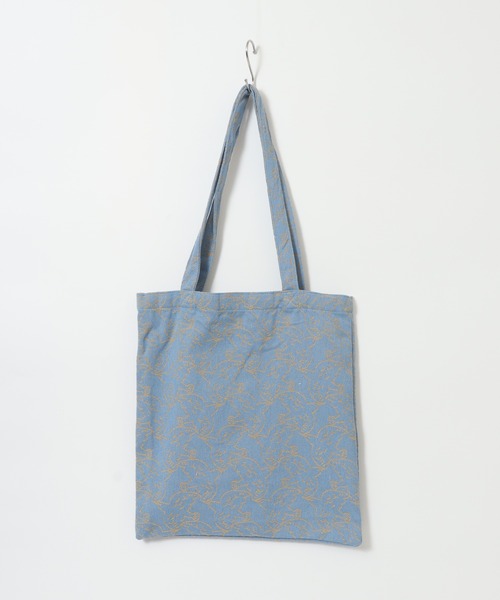 MOTO（モト）の「ジャガードトートバッグ（トートバッグ・レディース・グレー/ベージュ/イエロー/グレー系1/ブラック/バイオレット/ブルー/ブラウン・ONE SIZE）」の16枚目の写真