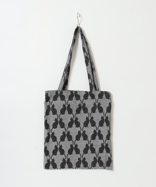 MOTO（モト）の「ジャガードトートバッグ（トートバッグ・レディース・グレー/ベージュ/イエロー/グレー系1/ブラック/バイオレット/ブルー/ブラウン・ONE SIZE）」の9枚目の写真