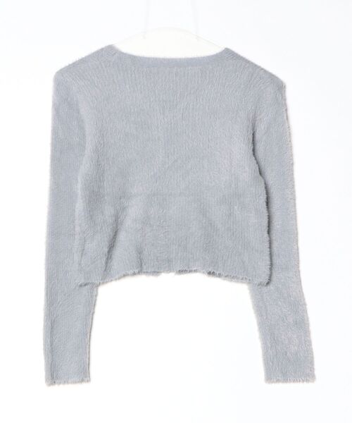 Vini（ヴィニ）の「もこもこシャギーニットクロップドカーディガン（カーディガン/ボレロ・レディース・グレー/ホワイト/ブラック・FREE）」の6枚目の写真