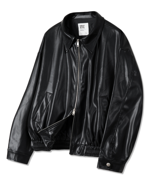 GRAYBLVD(グレイブラバット)の「アレックスレザージャケット GKCJK64 (ブラック)(ライダースジャケット・レディース・ブラック・MEDIUM/LARGE)」の1枚目の写真