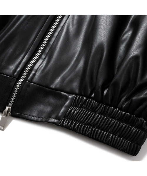 GRAYBLVD(グレイブラバット)の「アレックスレザージャケット GKCJK64 (ブラック)(ライダースジャケット・レディース・ブラック・MEDIUM/LARGE)」の6枚目の写真
