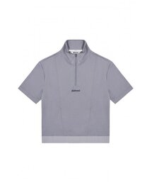 EDITMENT（エディットメント）の「ユニセックス ハーフネック ソフトクールシャツ パープルグレー（マウンテンパーカー）」