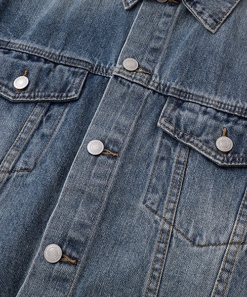 セール】【NOWLE】ヴィンテージ ウォッシュ クロップド デニム