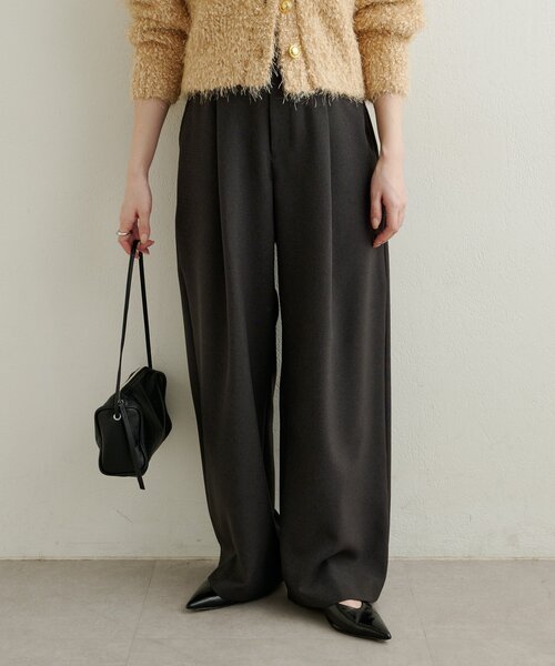 Omekashi（オメカシ）の「タックワイドスラックス（スラックス・レディース・ピンク/ベージュ/チャコールグレー・38/36）」の7枚目の写真