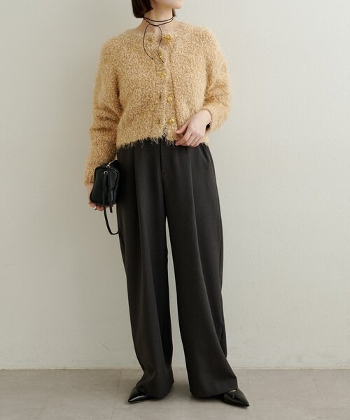 Omekashi（オメカシ）の「タックワイドスラックス（スラックス・レディース・ピンク/ベージュ/チャコールグレー・38/36）」の11枚目の写真