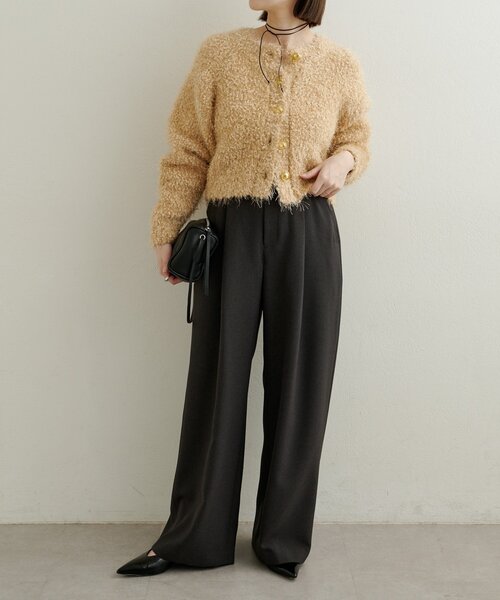 Omekashi（オメカシ）の「タックワイドスラックス（スラックス・レディース・ピンク/ベージュ/チャコールグレー・38/36）」の12枚目の写真