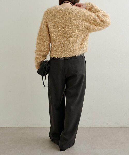 Omekashi（オメカシ）の「タックワイドスラックス（スラックス・レディース・ピンク/ベージュ/チャコールグレー・38/36）」の15枚目の写真