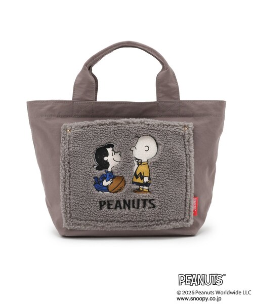 ITS'DEMO(イッツデモ)の「<PEANUTS>ボア切替ミニトート(トートバッグ・レディース・アイボリー系3/ブラック/グレー・00)」の13枚目の写真