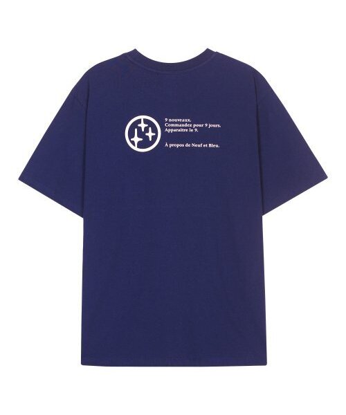 NEUFETBLEU（ヌフエブル）の「NEB round logo half tee (blue)（Tシャツ/カットソー・メンズ・その他・FREE）」の3枚目の写真