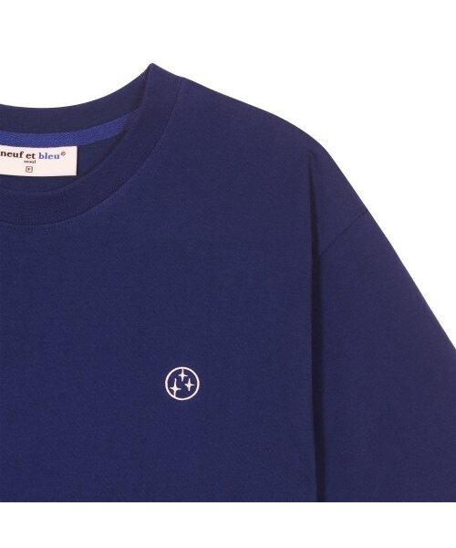 NEUFETBLEU（ヌフエブル）の「NEB round logo half tee (blue)（Tシャツ/カットソー・メンズ・その他・FREE）」の4枚目の写真