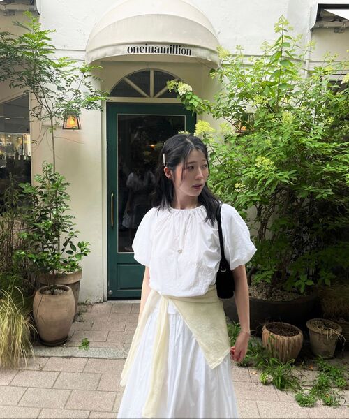 FIELDERS(フィールダーズ)の「SHORTS SHIRRING BLOUSE WHITE(シャツ/ブラウス・レディース・その他・SMALL/MEDIUM)」の14枚目の写真