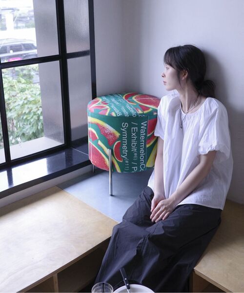 FIELDERS(フィールダーズ)の「SHORTS SHIRRING BLOUSE WHITE(シャツ/ブラウス・レディース・その他・SMALL/MEDIUM)」の3枚目の写真