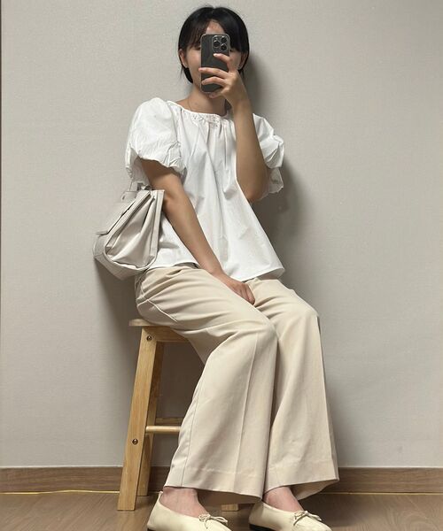 FIELDERS(フィールダーズ)の「SHORTS SHIRRING BLOUSE WHITE(シャツ/ブラウス・レディース・その他・SMALL/MEDIUM)」の8枚目の写真