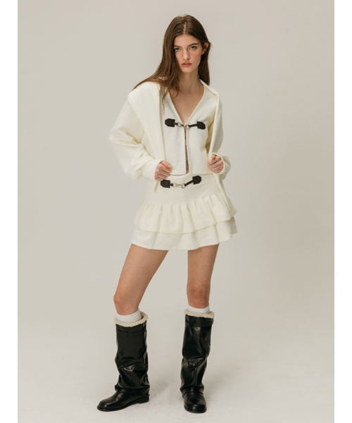 MOIFAIRE(モイフェア)の「SNOWFLAKE TIERED SKIRT PANTS / IVORY(スカート・レディース・アイボリー・ONE SIZE)」の1枚目の写真