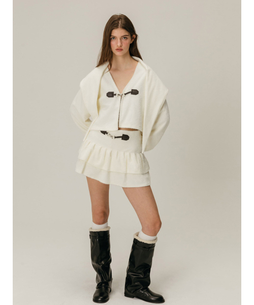 MOIFAIRE(モイフェア)の「SNOWFLAKE TIERED SKIRT PANTS / IVORY(スカート・レディース・アイボリー・ONE SIZE)」の2枚目の写真