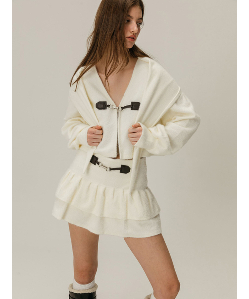 MOIFAIRE(モイフェア)の「SNOWFLAKE TIERED SKIRT PANTS / IVORY(スカート・レディース・アイボリー・ONE SIZE)」の3枚目の写真