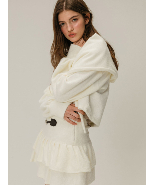 MOIFAIRE(モイフェア)の「SNOWFLAKE TIERED SKIRT PANTS / IVORY(スカート・レディース・アイボリー・ONE SIZE)」の4枚目の写真