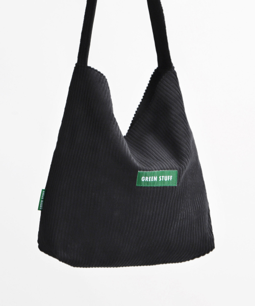 GREEN STUFF（グリーンスタッフ）の「seem full bag 62 - classic corduroy black（ショルダーバッグ・レディース・その他・FREE）」の2枚目の写真