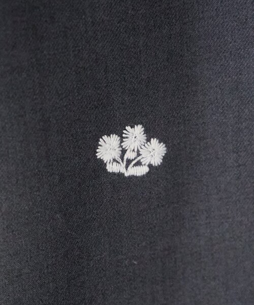 Kastane（カスタネ）の「【新色追加/2サイズ展開/低身長サイズ】フラワーステッチワイドパンツ（その他パンツ・レディース・ブラック/グレー・0/1）」の22枚目の写真