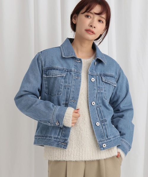 mysty woman（ミスティウーマン）の「KUROKIデニムジャケット 636660（デニムジャケット・レディース・インディゴブルー/ブラック/ブルー・FREE）」の16枚目の写真