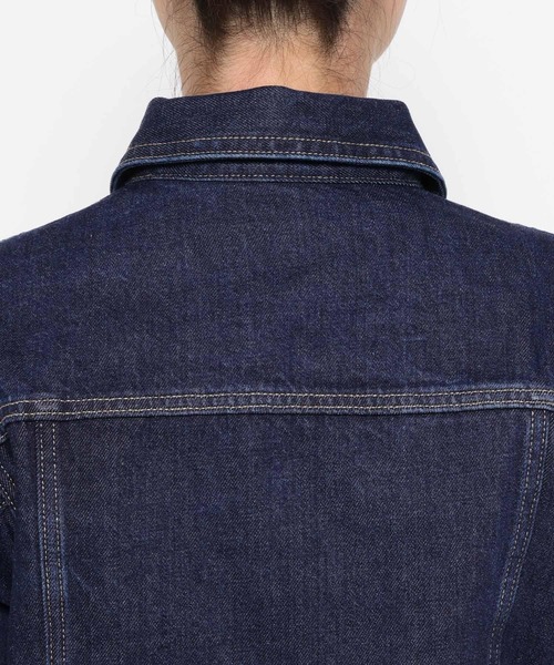 mysty woman（ミスティウーマン）の「KUROKIデニムジャケット 636660（デニムジャケット・レディース・インディゴブルー/ブラック/ブルー・FREE）」の6枚目の写真