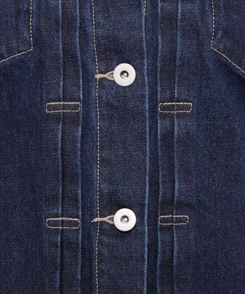mysty woman（ミスティウーマン）の「KUROKIデニムジャケット 636660（デニムジャケット・レディース・インディゴブルー/ブラック/ブルー・FREE）」の5枚目の写真