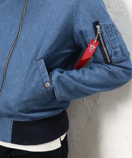 ALPHA（アルファ）の「別注[アルファ] BC ALPHA GLR MA-1 DENIM