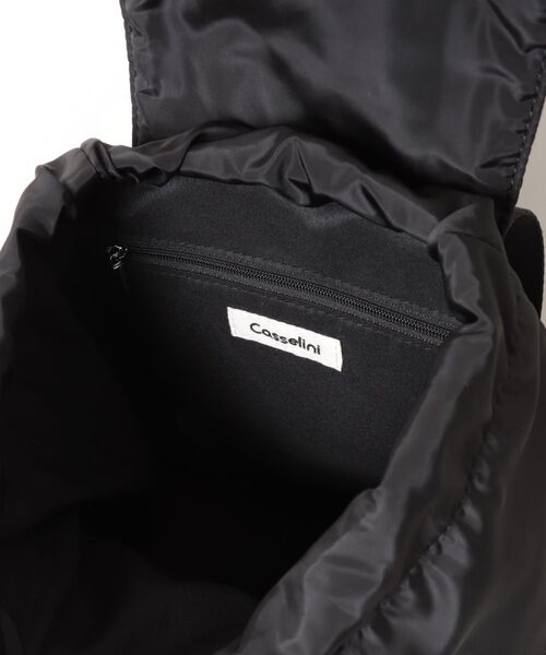 Casselini（キャセリーニ）の「CASSELINI/キャセリーニ ミニリボンバッグパック（バックパック/リュック・レディース・ブラック/ブラウン/シルバー・ONE SIZE）」の6枚目の写真