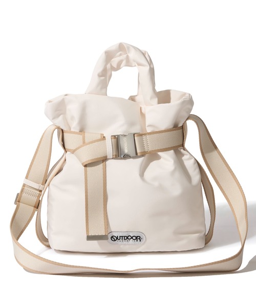 OUTDOOR PRODUCTS(アウトドアプロダクツ)の「【OUTDOOR PRODUCTS / アウトドアプロダクツ】2way Belt Tote ベルト トートバッグ(トートバッグ・レディース・ブラック/アイボリー/モカ・FREE)」の8枚目の写真