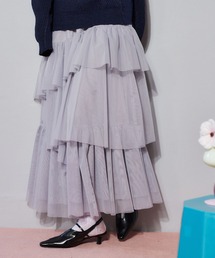 mysty woman | チュールティアードスカート 636955(スカート)