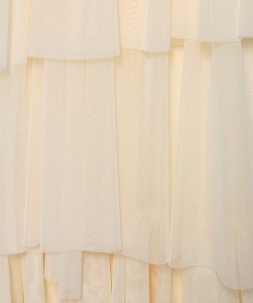 mysty woman（ミスティウーマン）の「チュールティアードスカート 636955（スカート・レディース・チャコールグレー/ライトグレー/アイボリー・FREE）」の18枚目の写真