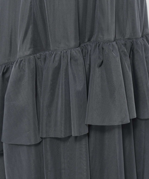 mysty woman（ミスティウーマン）の「チュールティアードスカート 636955（スカート・レディース・チャコールグレー/ライトグレー/アイボリー・FREE）」の20枚目の写真