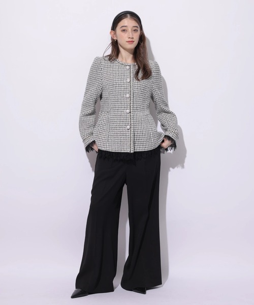 Rirandture(リランドチュール)の「ツィードペプラムジャケット(その他アウター・レディース・ブラック系その他2・1/2)」の2枚目の写真