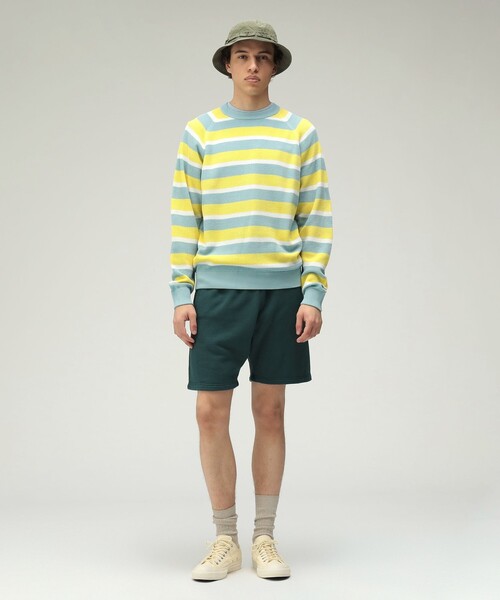 BEAMS PLUS(ビームスプラス)の「Crew Light Multi Stripe(ニット/セーター・メンズ・サックスブルー/ピンク・X-LARGE/SMALL/MEDIUM/LARGE)」の3枚目の写真