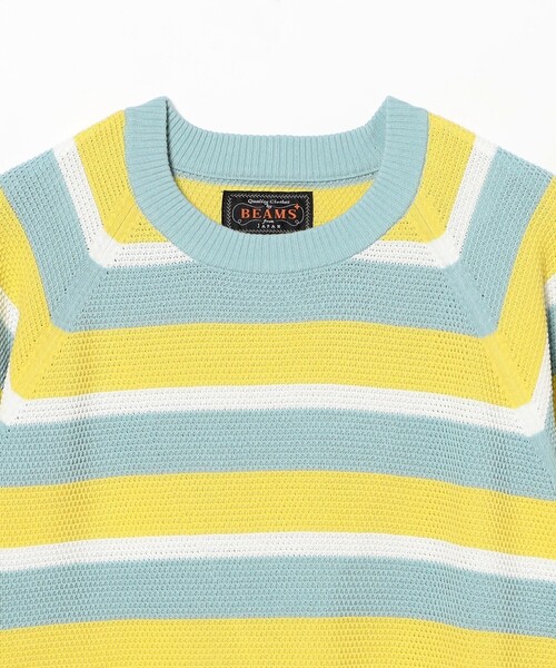 BEAMS PLUS(ビームスプラス)の「Crew Light Multi Stripe(ニット/セーター・メンズ・サックスブルー/ピンク・X-LARGE/SMALL/MEDIUM/LARGE)」の12枚目の写真