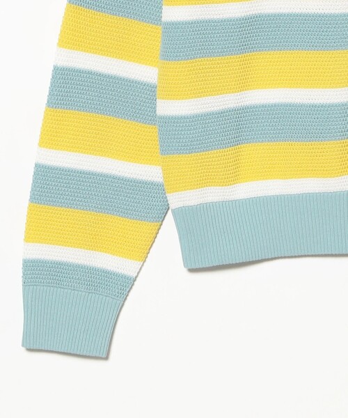 BEAMS PLUS(ビームスプラス)の「Crew Light Multi Stripe(ニット/セーター・メンズ・サックスブルー/ピンク・X-LARGE/SMALL/MEDIUM/LARGE)」の13枚目の写真