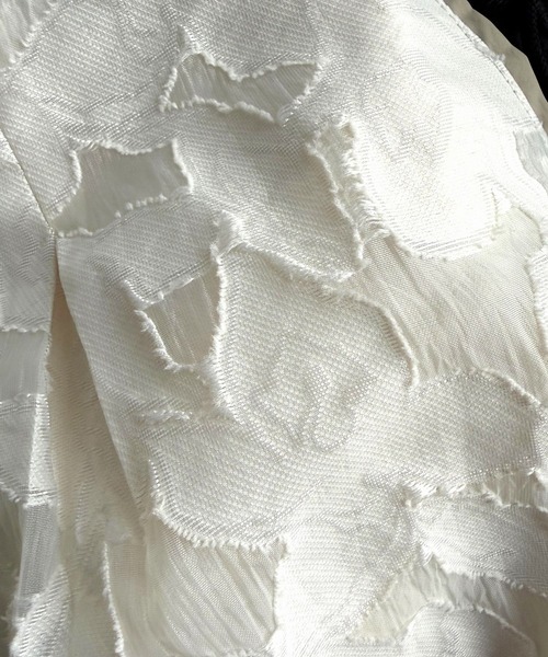 Q（キュー）の「ジャガードワイドパンツ（その他パンツ・レディース・アイボリー/ブラック・MEDIUM）」の5枚目の写真