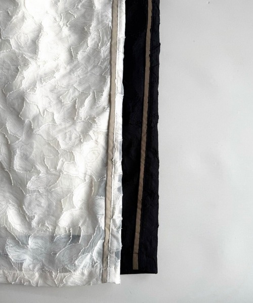 Q（キュー）の「ジャガードワイドパンツ（その他パンツ・レディース・アイボリー/ブラック・MEDIUM）」の9枚目の写真