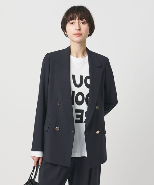 UNITED ARROWS(ユナイテッドアローズ)の「T/W 4ボタン ジャケット(テーラードジャケット・レディース・オフホワイト/ダークブラウン/ネイビー・38/36/34)」の14枚目の写真